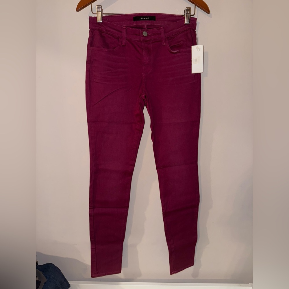 J Brand Super Skinny Jeans Magenta Purple Wash 620W0241 Size 28 NWT